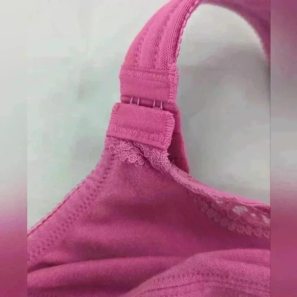 Comfort choice Size 50G Pink Wireless Front Snap Closure Bra - Picture 3 of 9